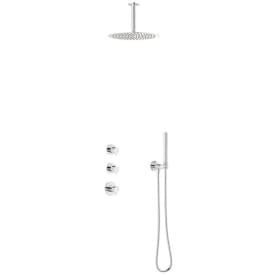 Damixa Iris XS2 brusesæt, vandbesparende, krom