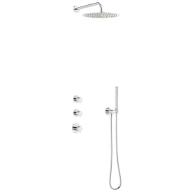Damixa Iris XS1 takdusjsett, for innbygging, krom