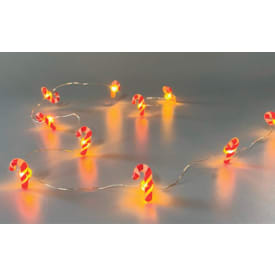 Veli Line lyslenke med sukkerstokker, 20 lys, 2 meter