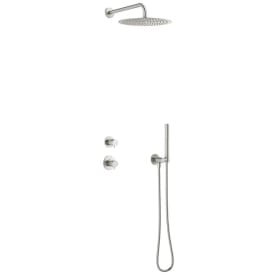 Damixa Iris DS1 brusesæt, vandbesparende, børstet stål