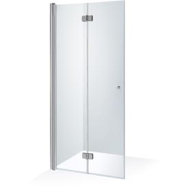 Brasta Simona brusedør, 87,3 cm, venstre, klart glas, krom profil