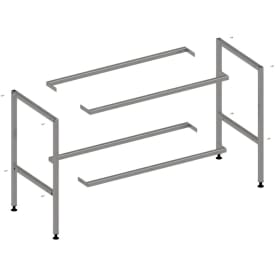 Purus stativ for stålbord, 89x57x110 cm, rustfritt stål