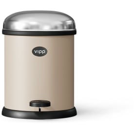 Vipp 12 toiletspand, 3 liter, pedal, beige