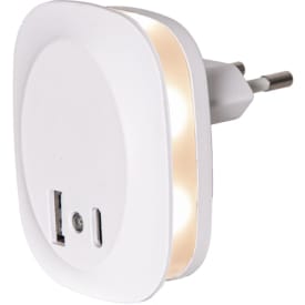 Star Trading nattlampa med sensor & USB A & C