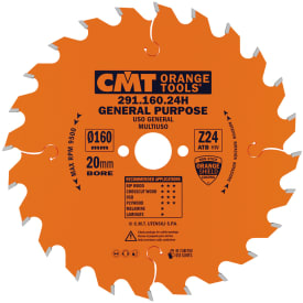 CMT HM rundsavklinge Ø160/20 mm, 24 td.