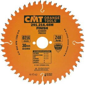 CMT HM rundsavklinge Ø216/30 mm, 48 td.