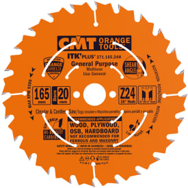 CMT HM rundsavklinge Ø165/20 mm, 24 td.