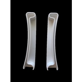 Leijma Stabil gulvskinne slutstykke, hvid