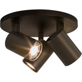 Astro Ascoli Triple Round spotlampe, 3 spots, bronze