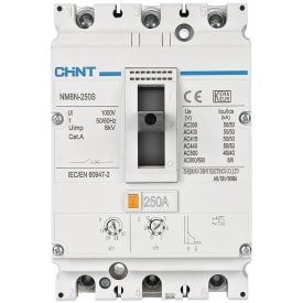 Chint MCCB Maksimalafbryder NM8N-250S TM 250A 3P+CCT