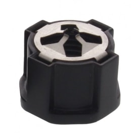 Møtrik MagikNUT M20 Polyamid EMC fjederinds i rustfrit stål sort