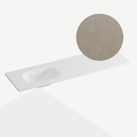 Korsbakken Nice møbelservant, venstre, 160,5x46,5 cm, terrazzo lava