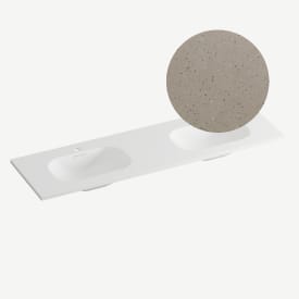 Korsbakken Nice møbelservant, dobbel, 160,5x46,5 cm, terrazzo lava