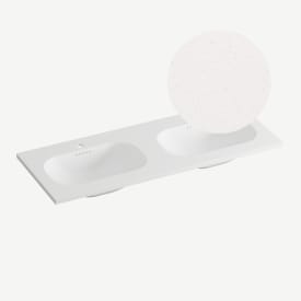 Korsbakken Nice møbelservant, dobbel, 120,5x46,5 cm, terrazzo beige