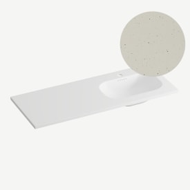 Korsbakken Nice møbelservant, høyre, 120,5x46,5 cm, terrazzo sand