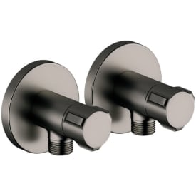 Damixa stopventil, 1/2 x 3/8" nippel, 2 stk., sort krom