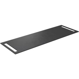 Korsbakken benkeplate håndkleholder begge sider, 140x46 cm, sort