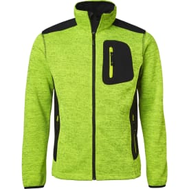 Top Swede strikket fleecejakke 123, Gul/Sort, L