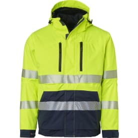 Top Swede 3-i-1 vinterjakke 127, Hi-Vis Gul/Navy, 2XS
