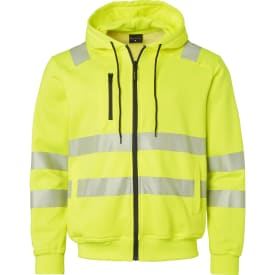 Top Swede hættetrøje med lynlås 271, Hi-Vis Gul, XL