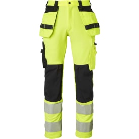 Top Swede håndværkerbukser 313 full stretch, Gul/Sort, C50