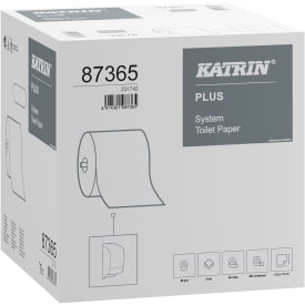 Katrin toiletpapir 87365 Plus, Ø135 mm, 2-lags, hvid, 36 ruller