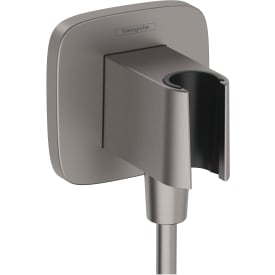 Hansgrohe FixFit Q slanguttag, borstad svart krom