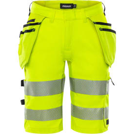 Fristads dame håndværkershorts 2667 GSTP full stretch, Hi-Vis Gul, 38