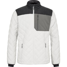 Engel Entire vatteret fleecejakke, Bone White/Anthracite Grey, XL