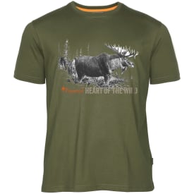 Pinewood Moose T-shirt, Green, XL
