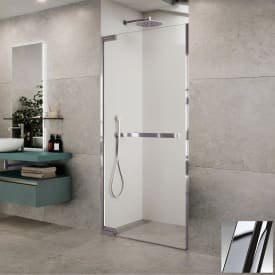 Novellini N180 1B slagdør nisje, 98,5-100 cm, klart glass, krom profil