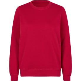 ID økologisk dame sweatshirt, Rød, L