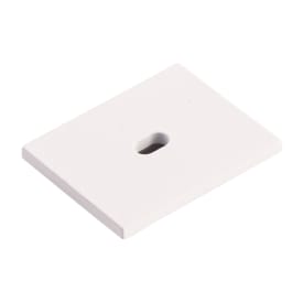 Ansell Lighting endehette med hull, 26x21,3 mm, hvit