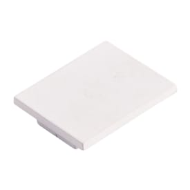 Ansell Lighting ändlock utan hål, 26x21,3 mm, vit