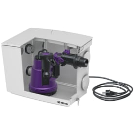 Kessel Minilift 40 mm til synlig installation, gråt spildevand