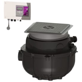 Kessel Aqualift 40 mm til installation i gulv, gråt spildevand