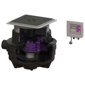 Kessel Aqualift Mono til installation i gulv, sort spildevand