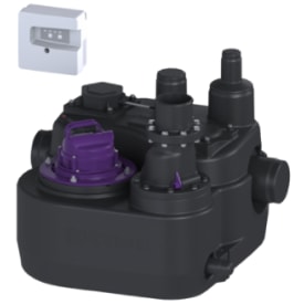 Kessel Aqualift Mono til synlig installation, sort spildevand