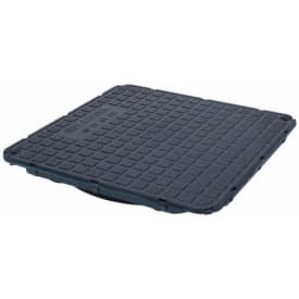 Kessel skridsikker plastrist til højvandslukke i gulv, sort