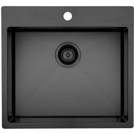 Lavabo Kubus 540 Soft køkkenvask, 54x50 cm, sort