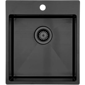 Lavabo Kubus 440 Soft køkkenvask, 40 x 40 cm, sort