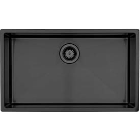 Lavabo Kubus 700 Soft diskbänk, 74x44 cm, svart