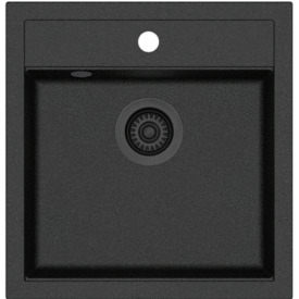 Lavabo Jupiter 50 kjøkkenvask, 42,5 x 36,5 cm, svart