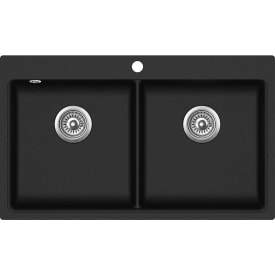 Lavabo Saturn 86 köksvask, 86 x 39 cm, svart