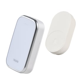 Foss Trend Bluu 1 Novus dørklokke, trådløs, 150 m, hvit