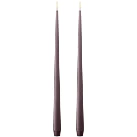 Ester & Erik LED kronelys, 40 cm, lilla, 2-pk
