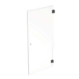 Contura Shower Showerama Art dusjdør, 67,5 cm, klart glass, sort profil