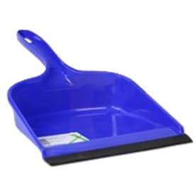 Roliba fejebakke med gummilæbe, blå plast, 340 x 210 mm