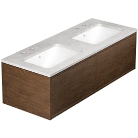 Gustavsberg Ducentic möbelpaket, 119x47 cm, brun ek