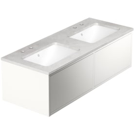 Gustavsberg Ducentic möbelpaket, 119x47 cm, vit